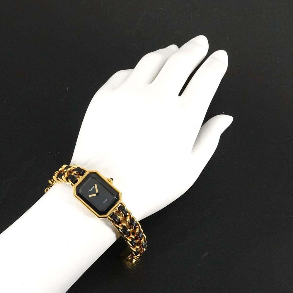 Chanel Premiere S-size H0001 Women's Watch Black Gold Quartz - Picture 3 of 6